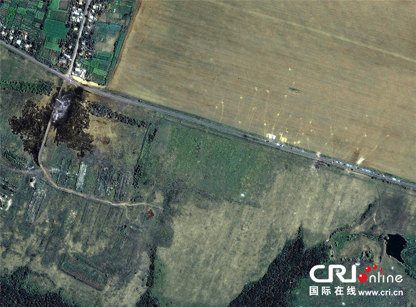 Satellitenbilder des MH17-Absturzorts