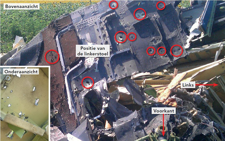 Zwischenbericht zum MH17-Absturz: Von Objekten "durchlöchert"