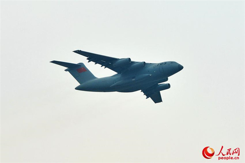 Transportflugzeuge aus China, den USA und Russland in Zhuhai