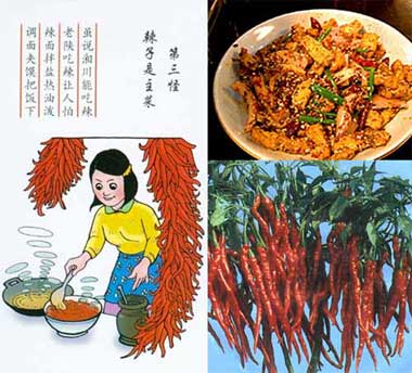 Paprika-Gericht aus Shaanxi