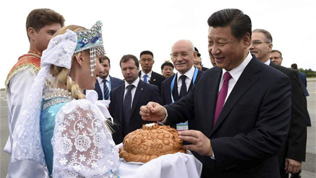 Xi in Russland eingetroffen