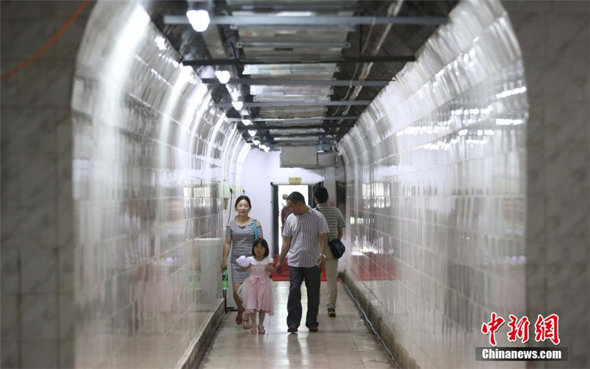 Luftschutzbunker zur Abkühlung in Nanjing