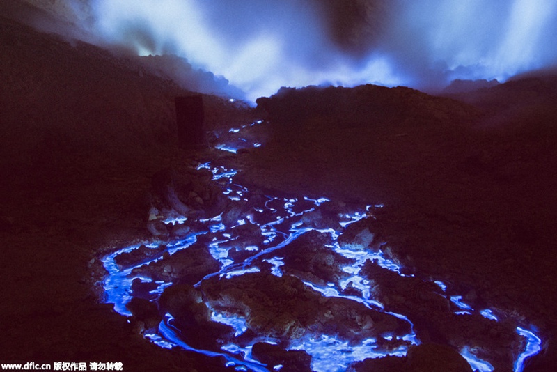 Blaue Lava auf Java