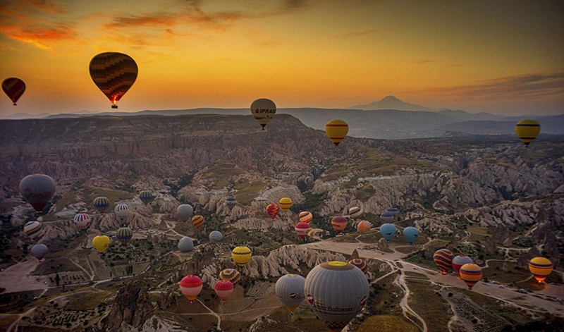 Im Heißluftballon über Kappadokien