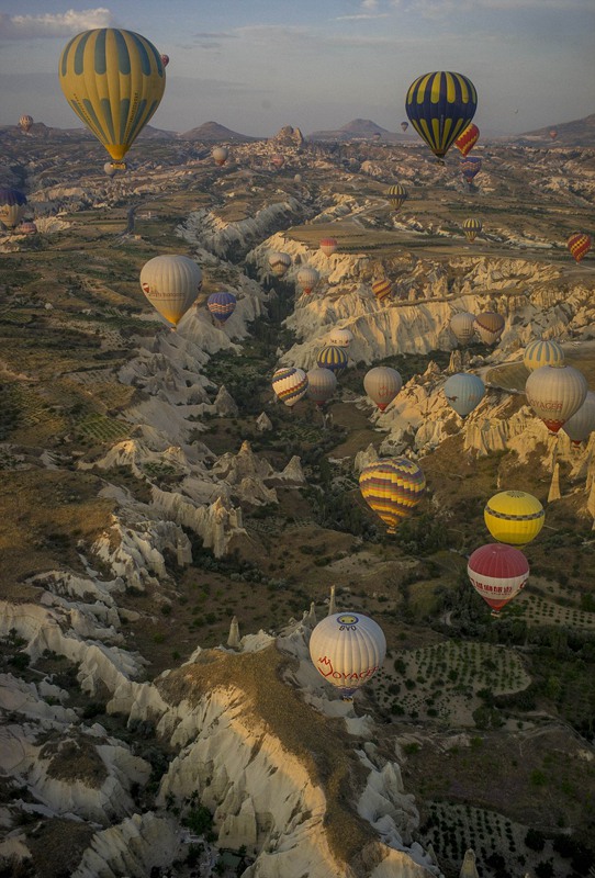 Im Heißluftballon über Kappadokien