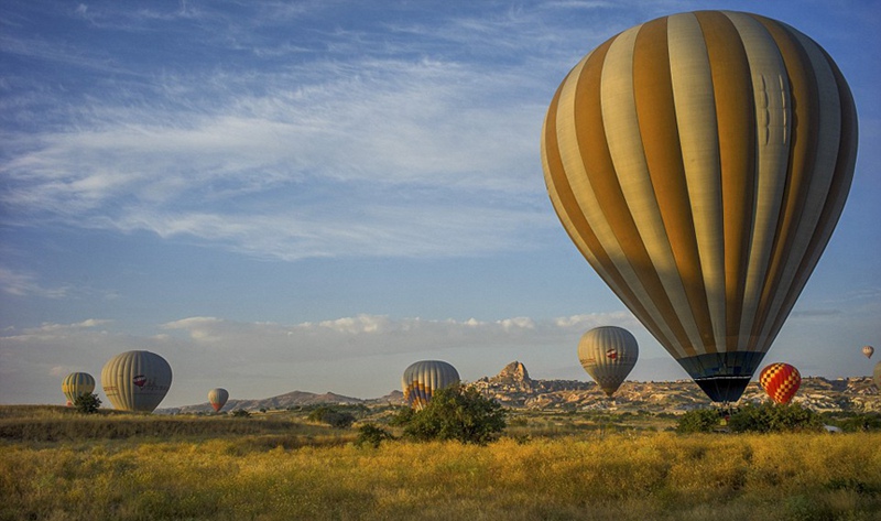 Im Heißluftballon über Kappadokien