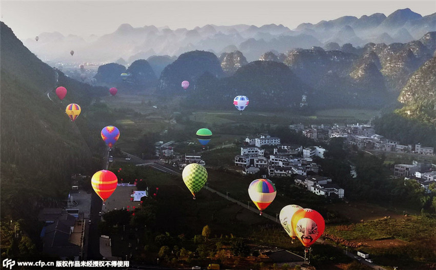 Chinas größter Ballon-Wettbewerb in Guizhou gestartet