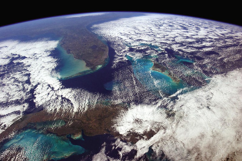 Die Erde aus der Perspektive eines Astronauten 