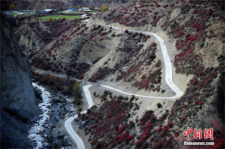 Wunderschöne Landschaft in Tibet