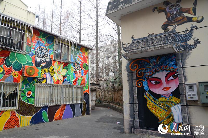 Graffiti-Kunst in Shanghais Altstadt