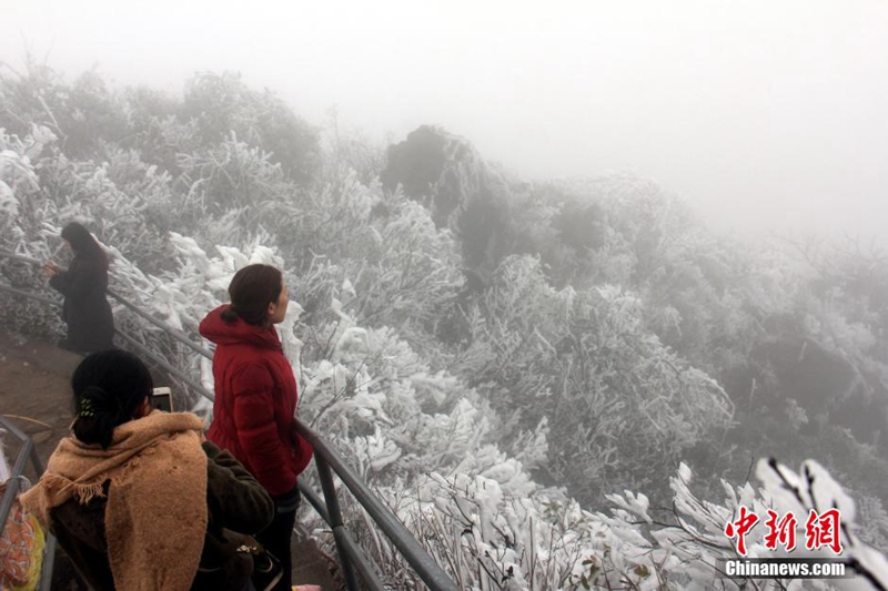 Wolkenmeer nach Schneefall in Guangdong