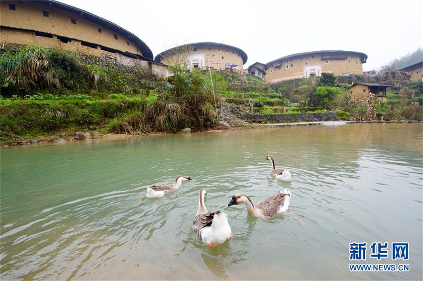 Traditionelle Hakka-Bauten in Fujian