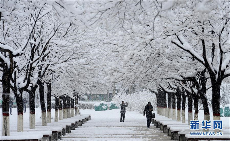 Wintereinbruch in Nordwestchina