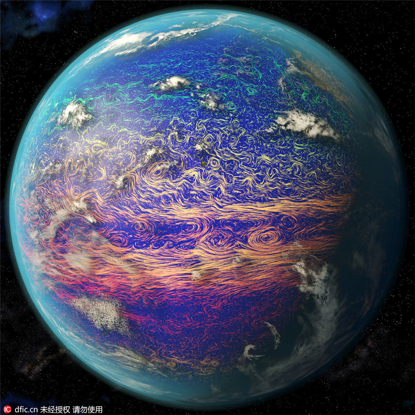 Satellitenbilder: Meeresströmungen gleichen traumhaften Ölgemälden