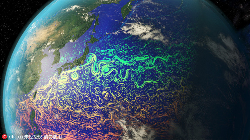 Satellitenbilder: Meeresströmungen gleichen traumhaften Ölgemälden