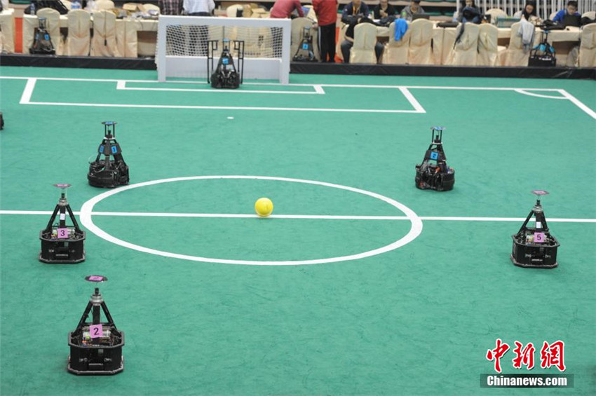 Fußballweltmeisterschaft der Roboter in Anhui