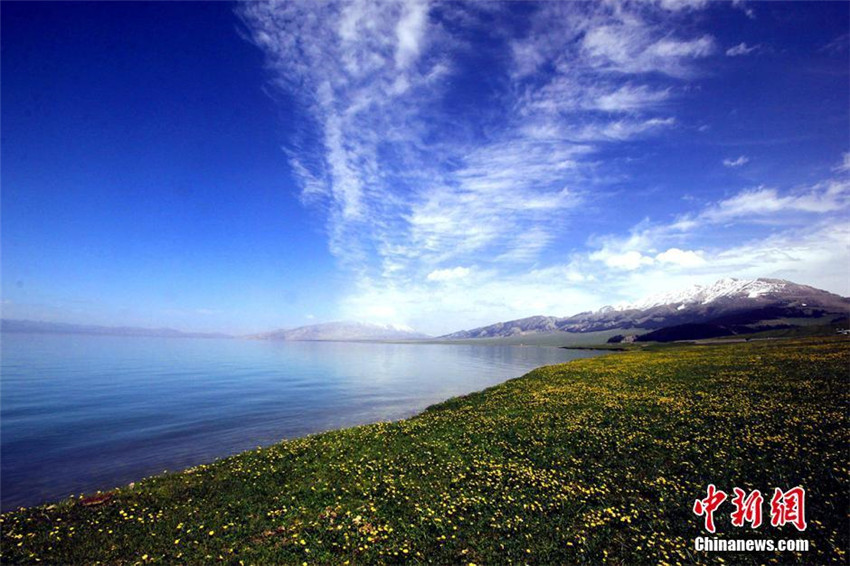 Der Frühling am Sayram-See in Xinjiang