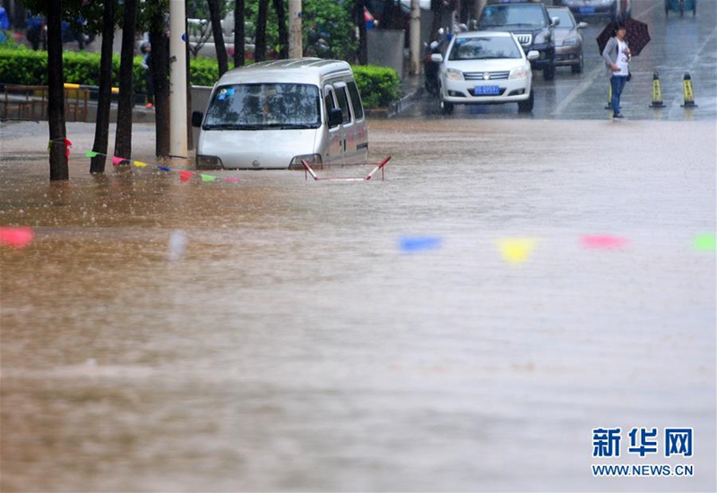 Jiujiang von heftigen Regenfällen heimgesucht 