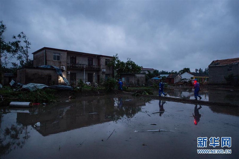 Starke Unwetter suchen Nord-Jiangsu heim 