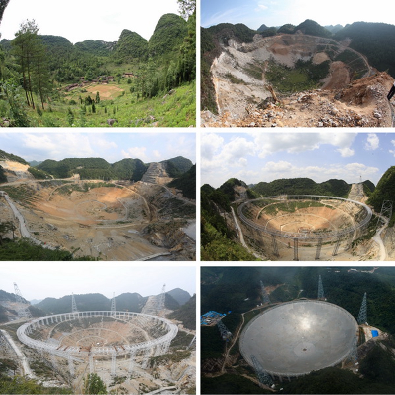 Fertigstellung des weltgrößten Radioteleskops in China
