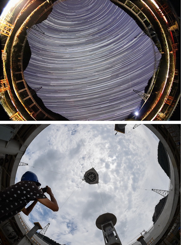 Fertigstellung des weltgrößten Radioteleskops in China