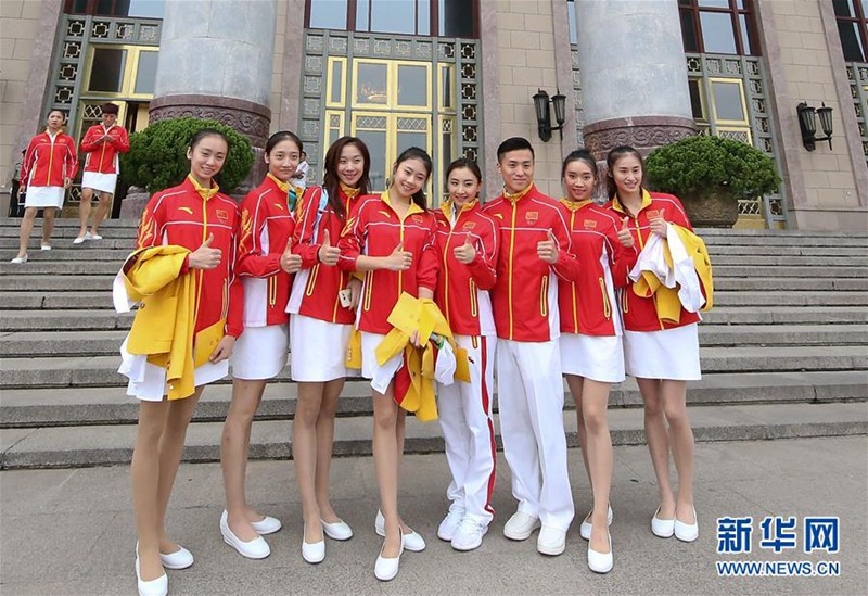 Chinas Mannschaft für die Olympischen Spielen in Rio aufgestellt