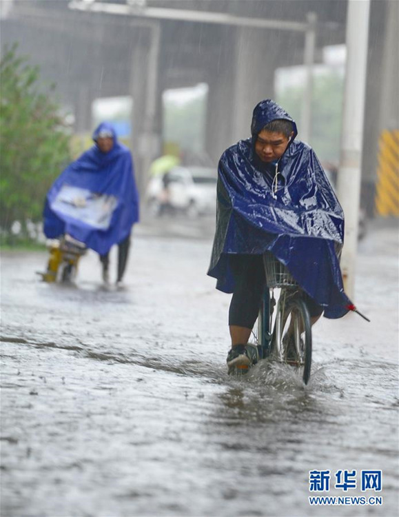 Starke Regenfälle in Nordchina