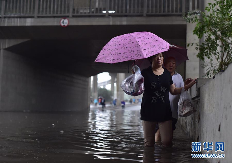 Starke Regenfälle in Nordchina