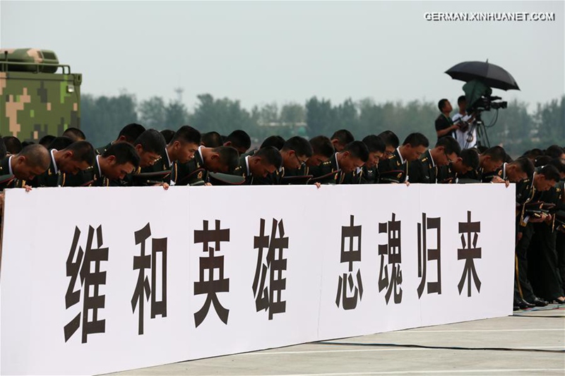 Rückführung der chinesischen UN-Friedenswächter nach Zhengzhou