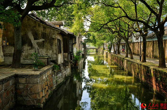 Die schöne alte Stadt Xinchang