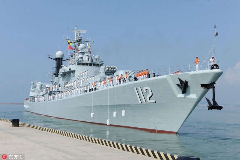 24. Sonderflotte der chinesischen Marine lichtet in Qingdao den Anker 
