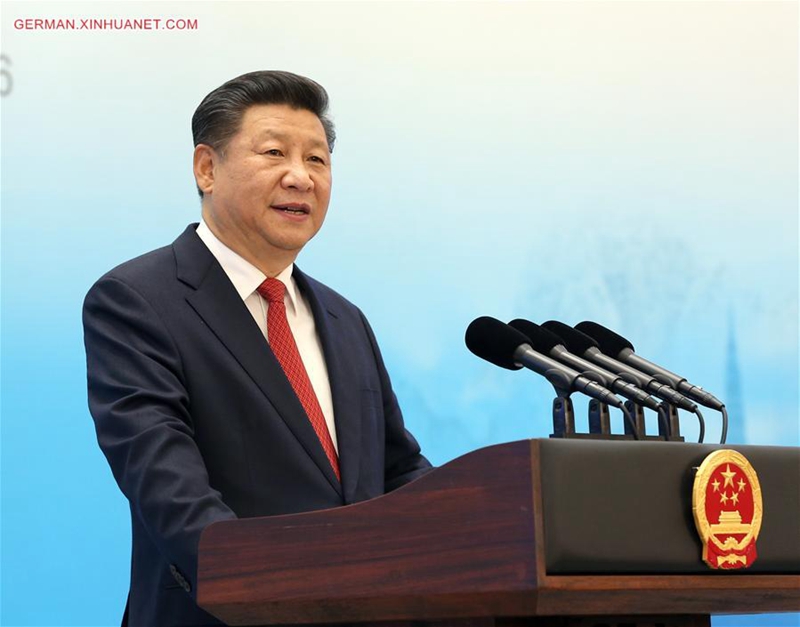 Xi Jinping hält beim B20-Gipfel eine Rede