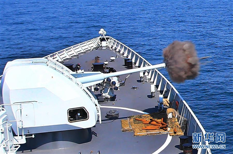 Gemeinsames Manöver von chinesischer und russischer Marine in vollem Gang