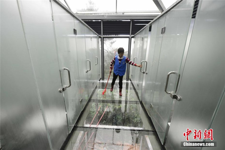 Transparente Toiletten in Changsha