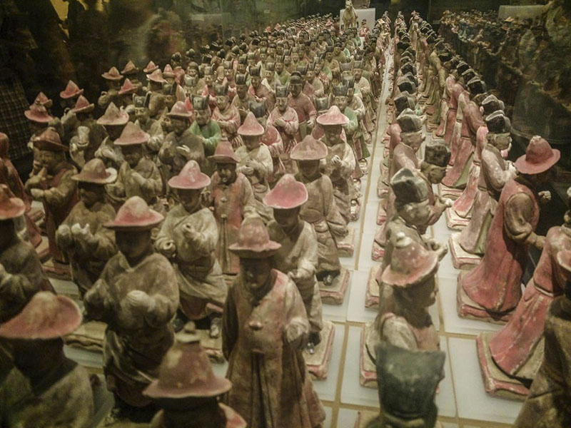 Ausstellung von Terrakotta-Ehrengardisten in Xi’an