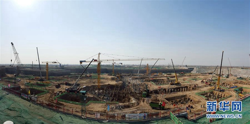 Der neue Beijinger Flughafen befindet sich im Bau