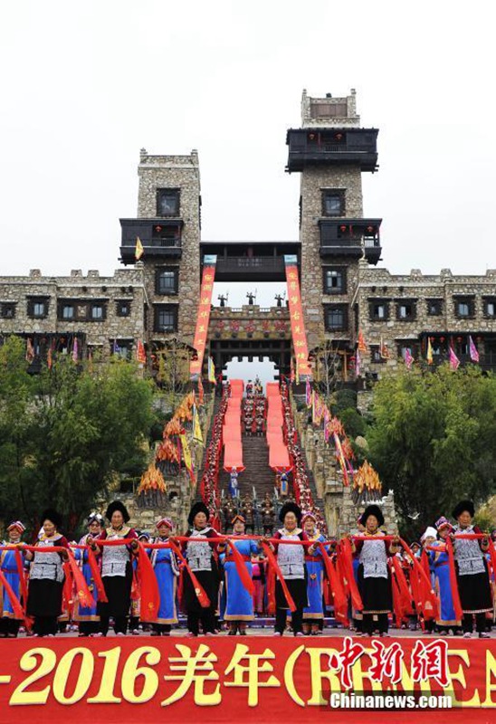 Qiang-Volk begeht Neujahrsfest 