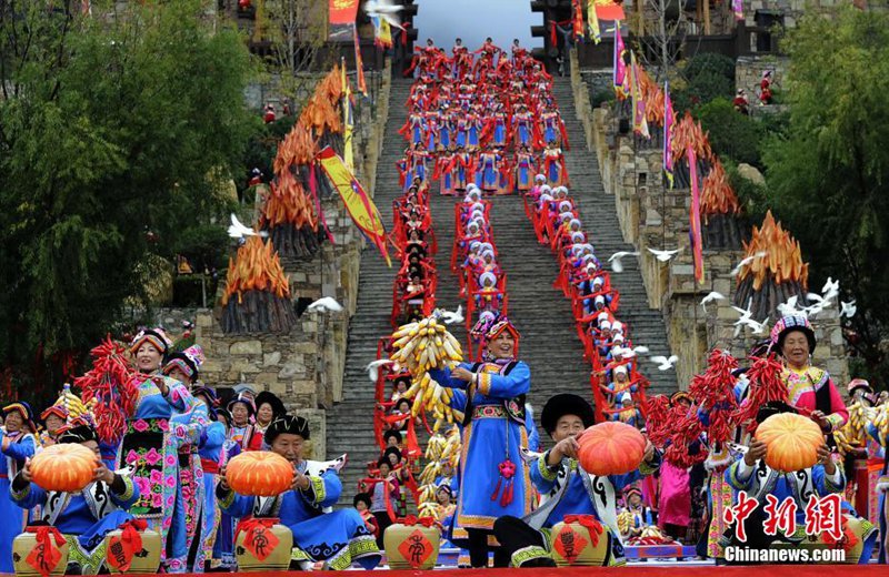 Qiang-Volk begeht Neujahrsfest 