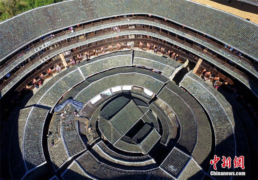 Luftbilder: Traditionelle Lehmgebäude in Fujian