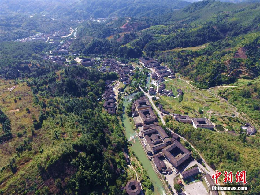 Luftbilder: Traditionelle Lehmgebäude in Fujian