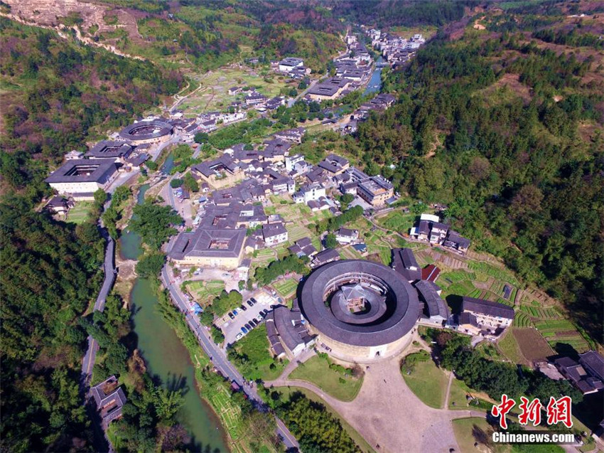 Luftbilder: Traditionelle Lehmgebäude in Fujian