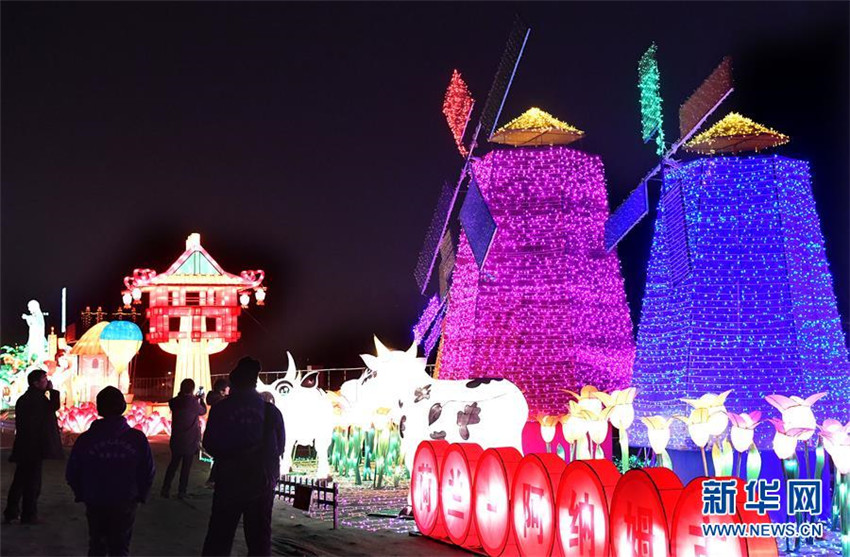 Internationales Lichtfestival „Belt and Road“ in Shaanxi