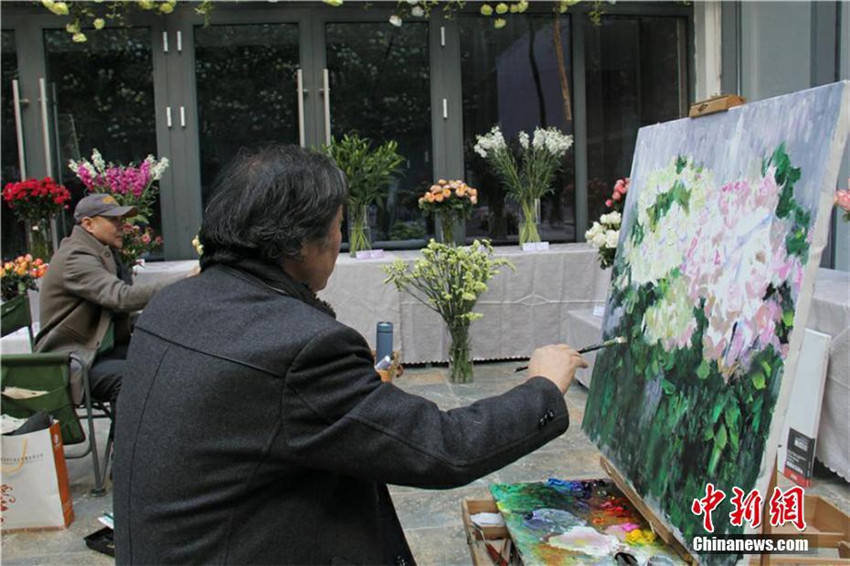 Rosenausstellung in Gansu 