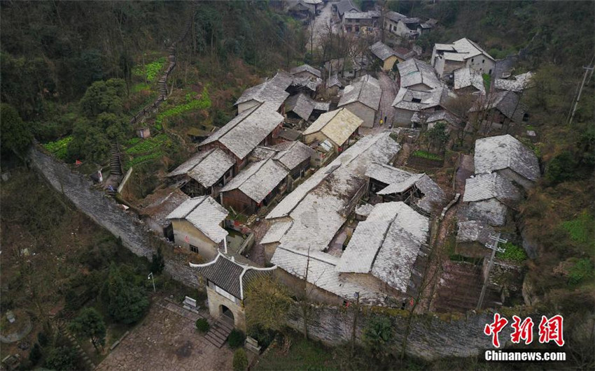 Luftbilder: Das historische Dorf Yunshantun in Guizhou