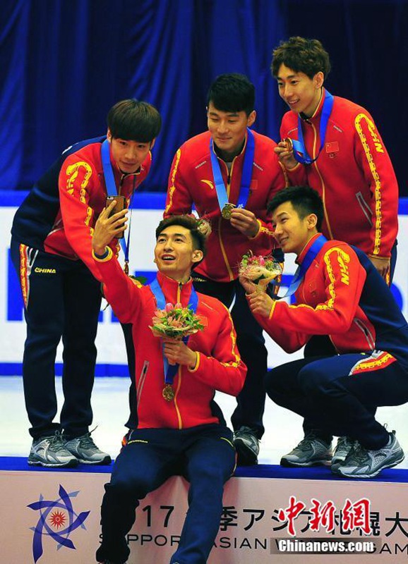Chinas Shorttrack-Team konnte in Sapporo seine Ziele erreichen