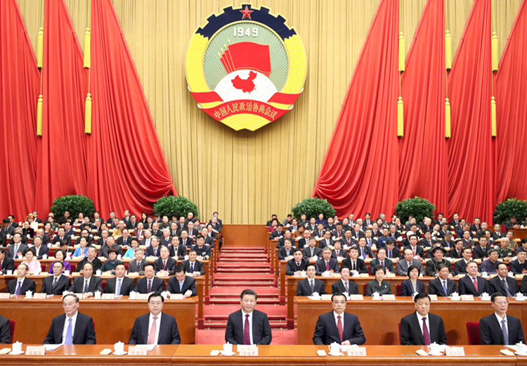 Chinas Führungen nehmen an der fünften Tagung des 12. Landeskomitees der PKKCV teil