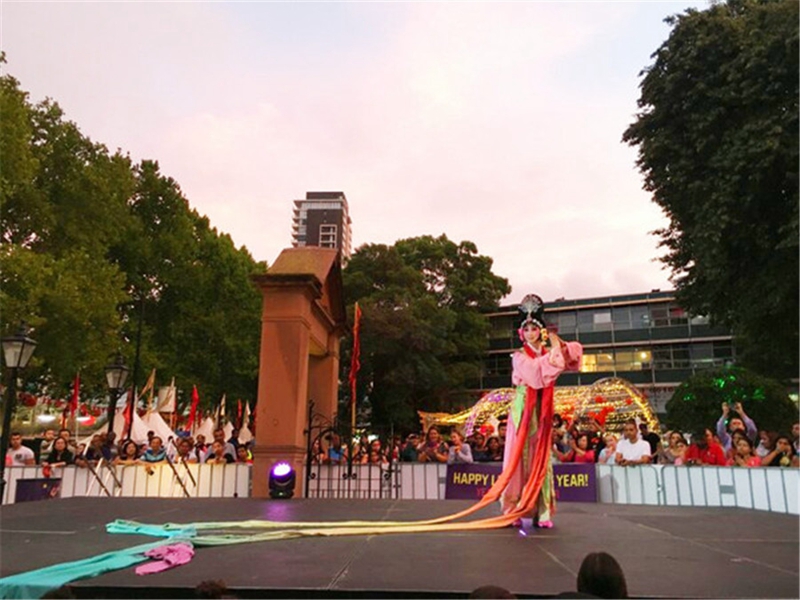 Traditioneller Kultur-Jahrmarkt zum Frühlingsfest aus Shaanxi findet in Städten von Australien statt