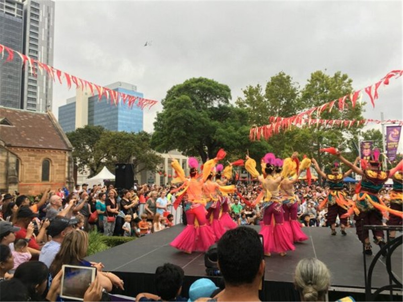 Traditioneller Kultur-Jahrmarkt zum Frühlingsfest aus Shaanxi findet in Städten von Australien statt