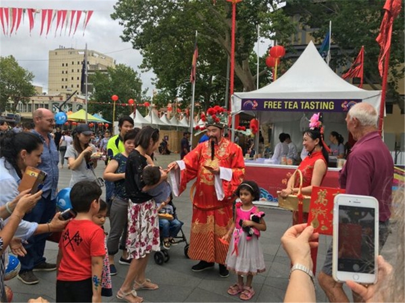 Traditioneller Kultur-Jahrmarkt zum Frühlingsfest aus Shaanxi findet in Städten von Australien statt