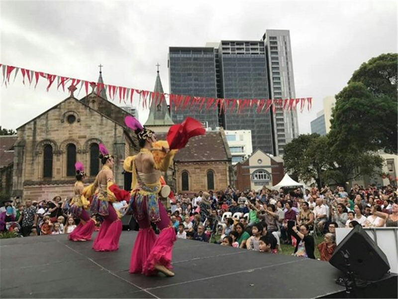 Traditioneller Kultur-Jahrmarkt zum Frühlingsfest aus Shaanxi findet in Städten von Australien statt